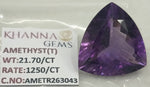 Load image into Gallery viewer, 21.70/CT Natural Amethyst Gemstone with Govt. Lab Certificate