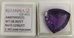 Load image into Gallery viewer, 18.30/CT Natural Amethyst Gemstone with Govt. Lab Certificate