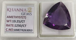 Load image into Gallery viewer, 19.25/CT VIOLET Color Natural Amethyst Gemstone with Govt. Lab Certificate