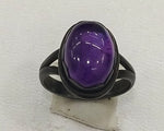 Load image into Gallery viewer, 5.50/GMAMETHYST SILVER RING (525.00)