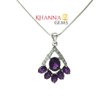 Load image into Gallery viewer, 5.10/GM Amethyst Zircon Pendent - N0041