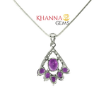 Load image into Gallery viewer, 5.10/GM Amethyst Zircon Pendent - N0041