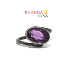 Load image into Gallery viewer, 4.44/GM AMETHYST ANTIC RING Earrings - G0635