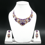 Load image into Gallery viewer, 79.45/GM AMETHYST , ZIRCON CITRINE NACKLACE GEMSTONE - 00220