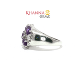 Load image into Gallery viewer, 4.50/GM AMETHYST ZIRCON RING Earrings - G0501
