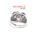 Load image into Gallery viewer, 4.50/GM AMETHYST ZIRCON RING Earrings - G0501