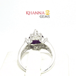Load image into Gallery viewer, 4.60/GM AMETHYST ZIRCON RING Earrings - G0504