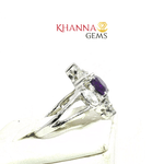 Load image into Gallery viewer, 4.38/GM AMETHYST ZIRCON RING Earrings - G0505