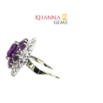 Load image into Gallery viewer, 8.10/GM AMETHYST ZIRCON RING Earrings - G0508