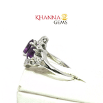 Load image into Gallery viewer, 5.20/GM AMETHYST ZIRCON RING Earrings - G0509