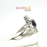Load image into Gallery viewer, 4.46/GM AMETHYST ZIRCON RING Earrings - G0511