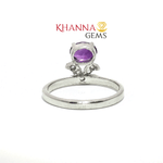 Load image into Gallery viewer, 2.23/GM AMETHYST ZIRCON RING Earrings - G0521