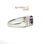 Load image into Gallery viewer, 4.59/GM AMETHYST ZIRCON RING Earrings - G0524