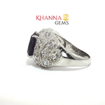 Load image into Gallery viewer, 8.82/GM AMETHYST ZIRCON RING Earrings - G0510