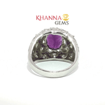 Load image into Gallery viewer, 8.82/GM AMETHYST ZIRCON RING Earrings - G0510