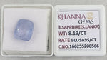 Load image into Gallery viewer, 8.19/CT Natural Blue Sapphire with Govt Lab Certificate-16625S208566