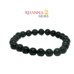 Load image into Gallery viewer, Natural Black Hakik (Black Agate) 8MM Round Gemstone Beads - NOO6003