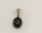 Load image into Gallery viewer, 12.20/GM BLACK STAR SILVER PENDANT (525.00)