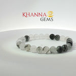 Load image into Gallery viewer, Natural Black Rutile Bracelet