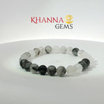 Load image into Gallery viewer, Natural Black Rutile Bracelet