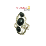Load image into Gallery viewer, 6.40/GM BLACK STAR RING Earrings - G0675