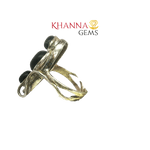 Load image into Gallery viewer, 6.40/GM BLACK STAR RING Earrings - G0675