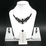 Load image into Gallery viewer, 52.26/GM BLACK STAR ZIRCON 4 PS SET GEMSTONE - 00249