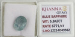 Load image into Gallery viewer, 5.84/CT Natural Blue Sapphire with Govt Lab Certificate-12214D49582