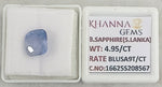 Load image into Gallery viewer, 4.95/CT Natural Blue Sapphire with Govt Lab Certificate-16625S208567