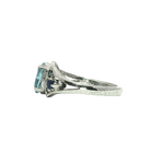 Load image into Gallery viewer, 3.20/GM BLUE TOPAZ BLUE SAPPHIRE RING Earrings - G0693