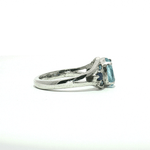 Load image into Gallery viewer, 3.20/GM BLUE TOPAZ BLUE SAPPHIRE RING Earrings - G0693