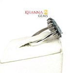Load image into Gallery viewer, 3.75/GM BLUE SAPPHIRE BLUE TOPAZ RING Earrings - G0644