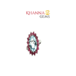Load image into Gallery viewer, 3.31/GM BLUE TOPAZ RUBY RING Earrings - G0619