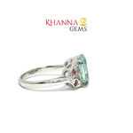 Load image into Gallery viewer, 3.94/GM BLUE TOPAZ RUBY RING Earrings - G0630