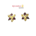 Load image into Gallery viewer, 3.40/GM Royal Citrine-Garnet Earrings - G0039