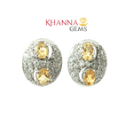 Load image into Gallery viewer, 6.20/GM Royal Citrine Earrings - G0038