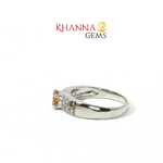 Load image into Gallery viewer, 2.55/GM CITRINE ZIRCON RING Earrings - G0645