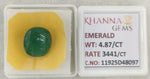 Load image into Gallery viewer, 4.87/CT Natural Panna Stone with Govt. Lab Certificate-11925D48097
