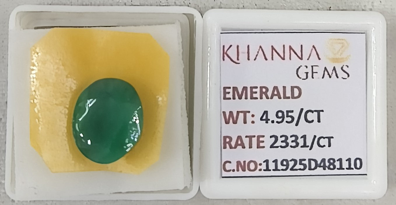 4.95/CT Natural Panna Stone with Govt. Lab Certificate-11925D48110