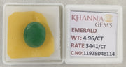 4.96/CT Natural Panna Stone with Govt. Lab Certificate-11925D48114