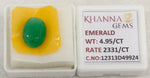 Load image into Gallery viewer, 4.95/CT Natural Panna Stone with Govt. Lab Certificate-12313D49924