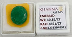 Load image into Gallery viewer, 10.85/CT Natural Panna Stone with Govt. Lab Certificate-12313D49941