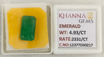 Load image into Gallery viewer, 4.93/CT Natural Panna Stone with Govt. Lab Certificate-12377D50217