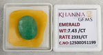 Load image into Gallery viewer, 7.43/CT Natural Panna Stone with Govt. Lab Certificate-12500D51199