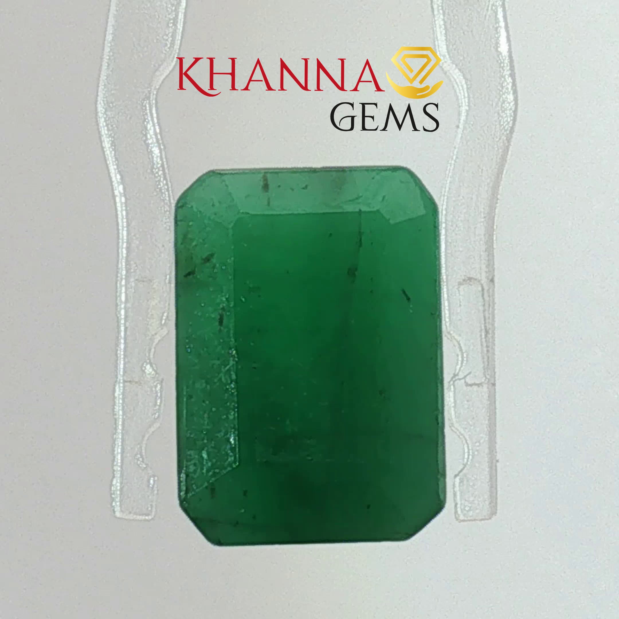 7.56/CT Natural Panna Stone with Govt. Lab Certificate-12927D53242