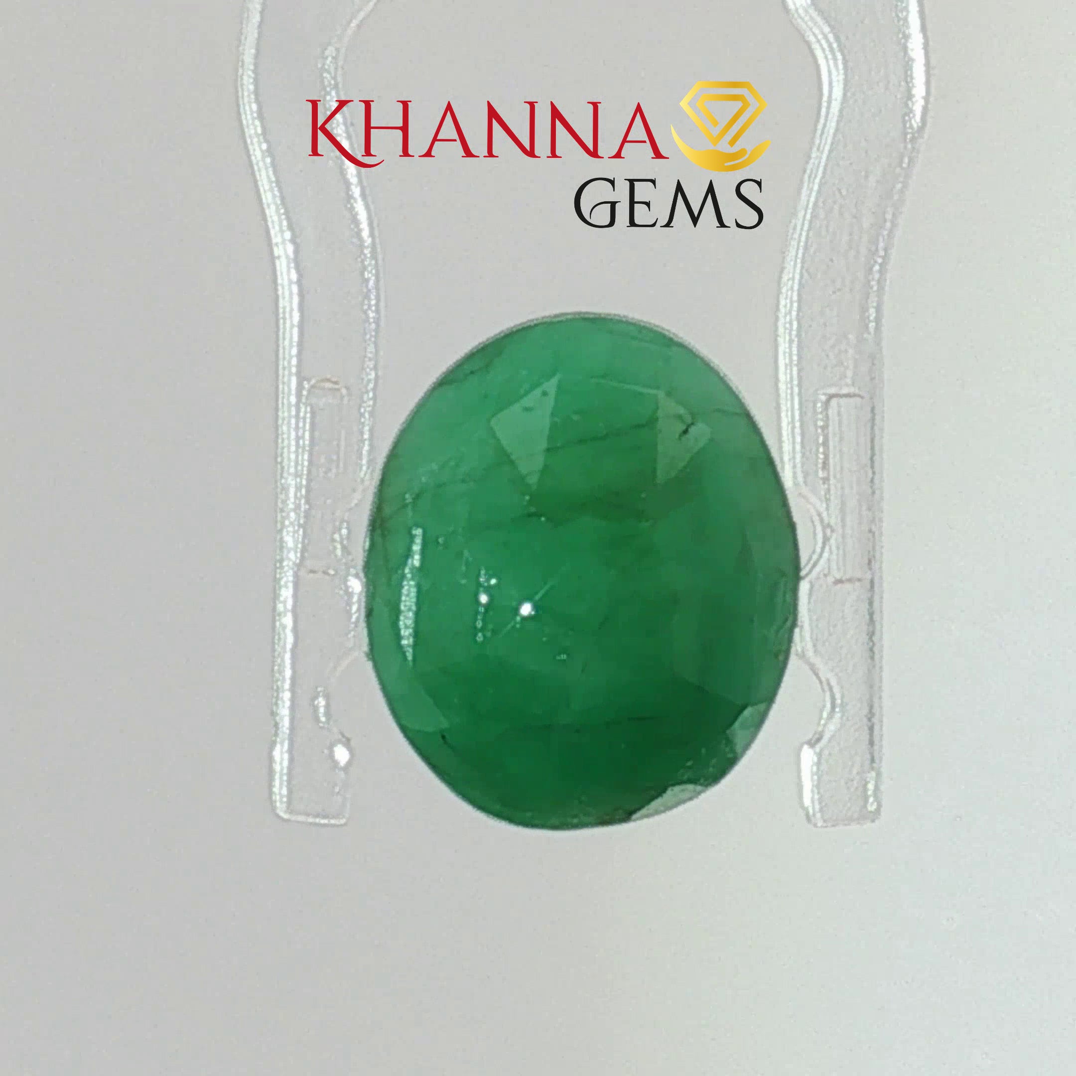 3.82/CT Natural Panna Stone with Govt. Lab Certificate-12927D53250