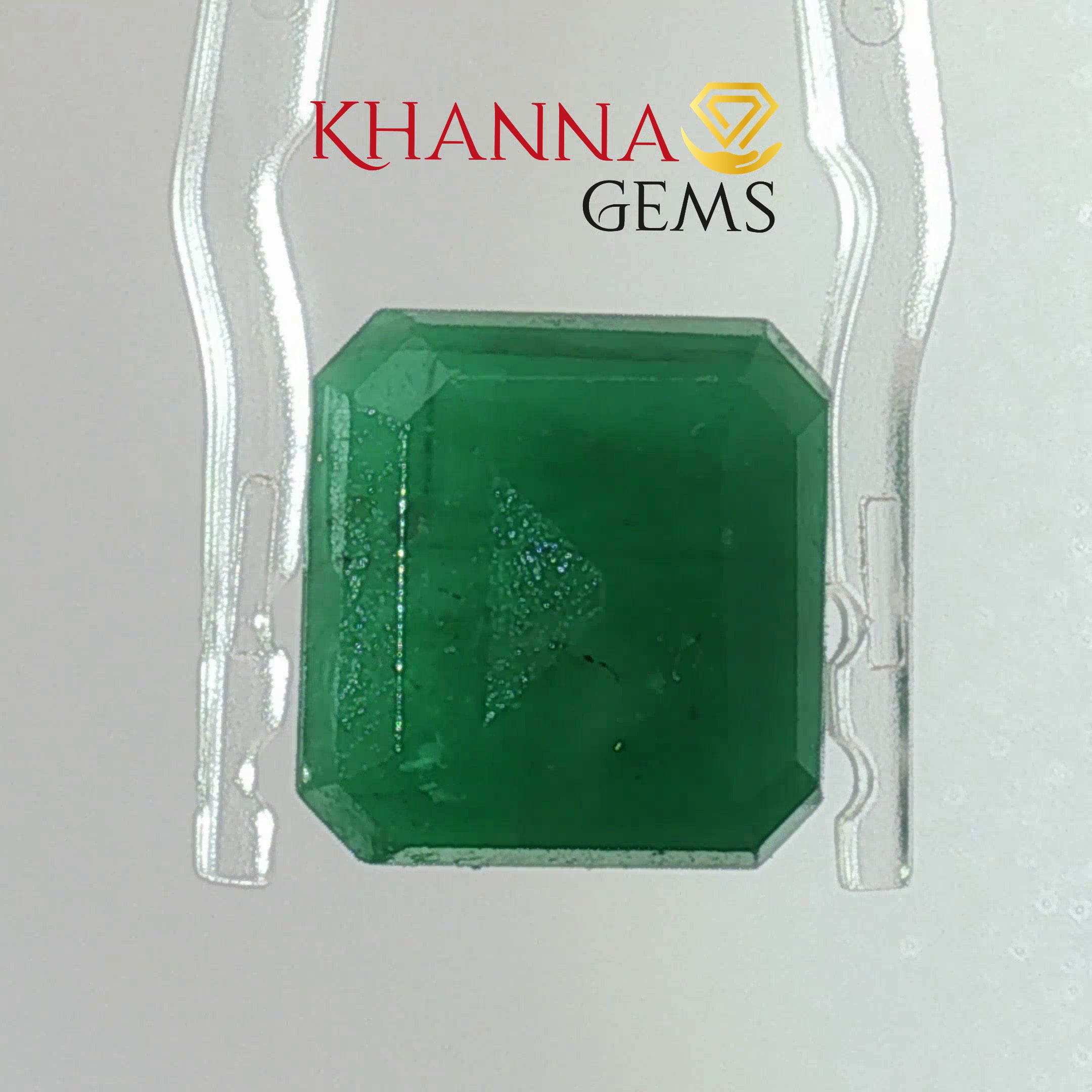 8.46/CT Natural Panna Stone with Govt. Lab Certificate-13108D53929