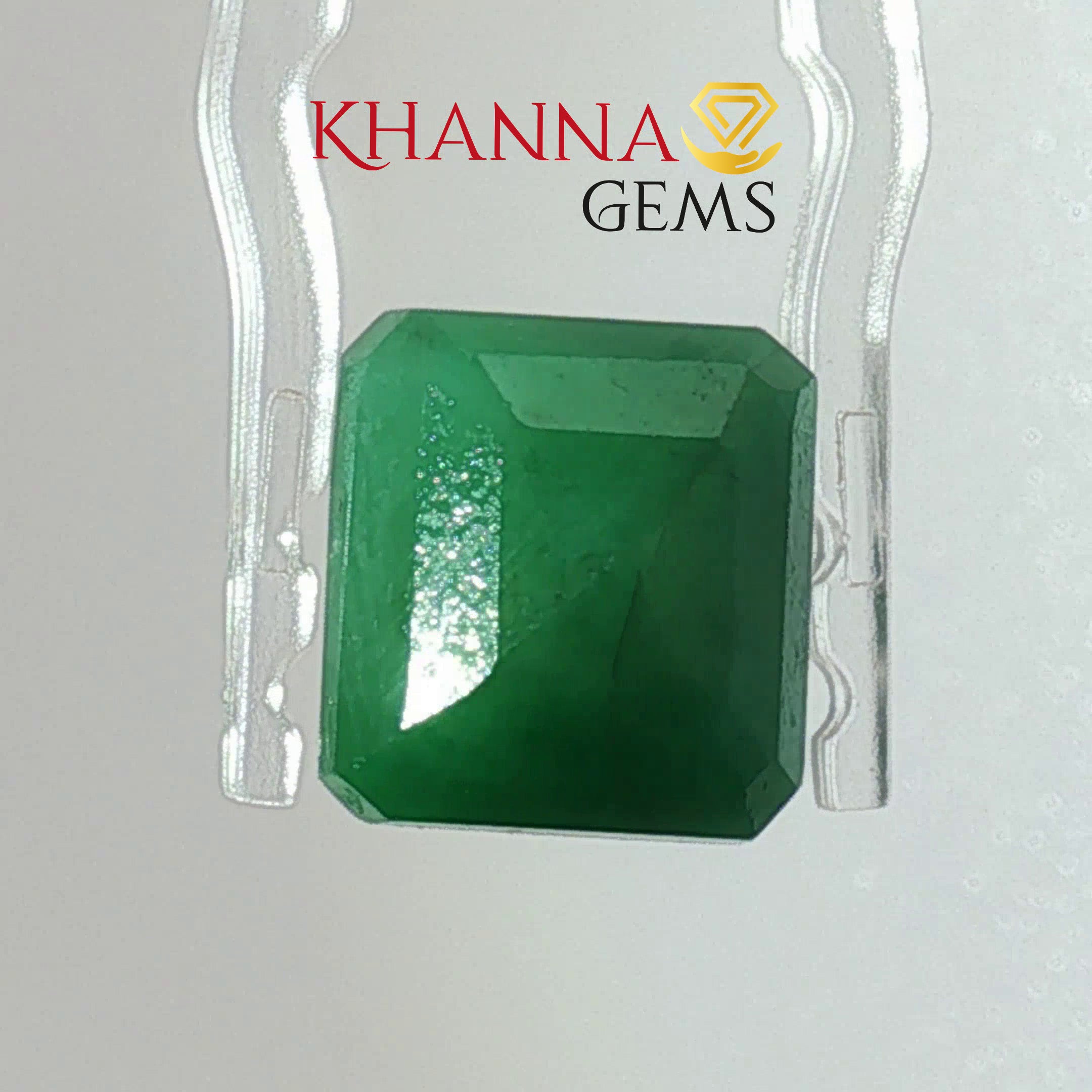 8.18/CT Natural Panna Stone with Govt. Lab Certificate-13108D53931