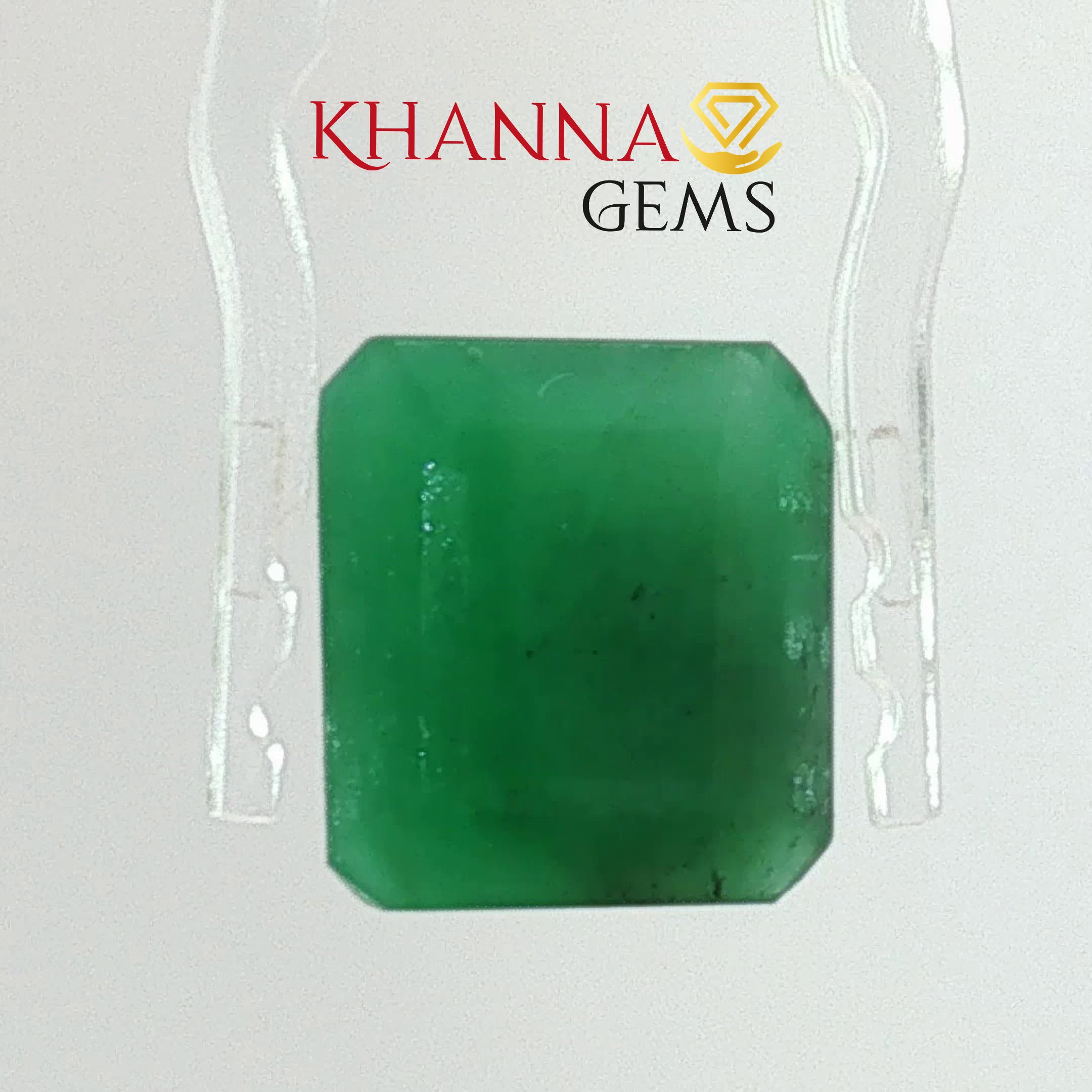6.61/CT Natural Panna Stone with Govt. Lab Certificate-13108D53933