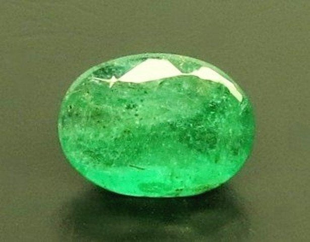 3.98/CT Natural Panna Stone with Govt. Lab Certificate (45510)